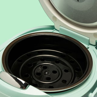 Digitaler Mini Reiskocher + Reishunger Kochbuch